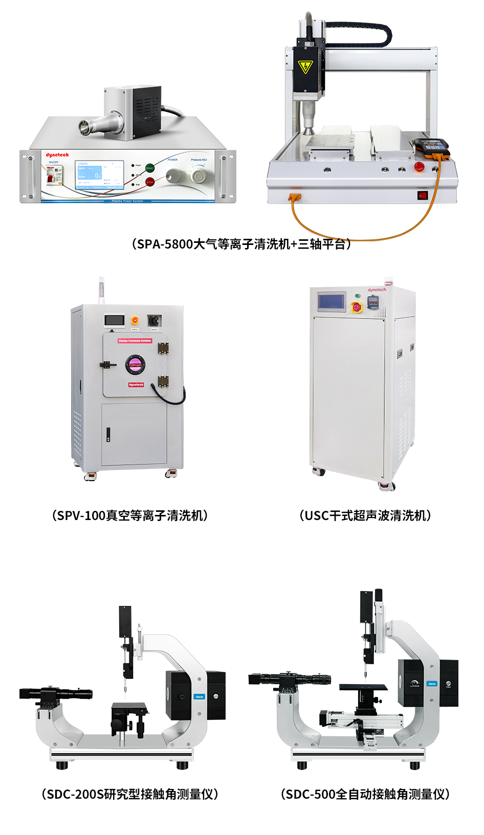 接觸角測量儀與等離子清洗機